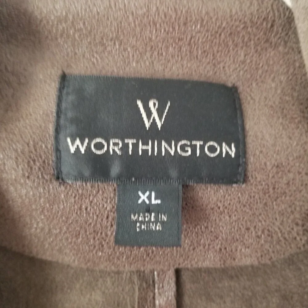 Worthington drape collar open front jacket XL - Picture 4 of 6